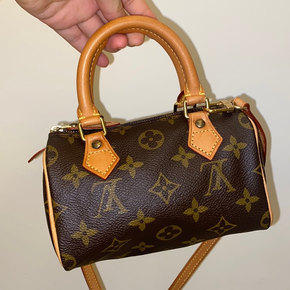 Louis Vuitton mini speedy mini HL monogram vintage comes with strap authentic